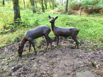Deer statues